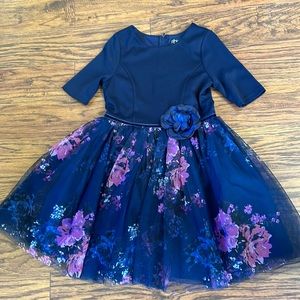 Pink and Violet Girl Dress